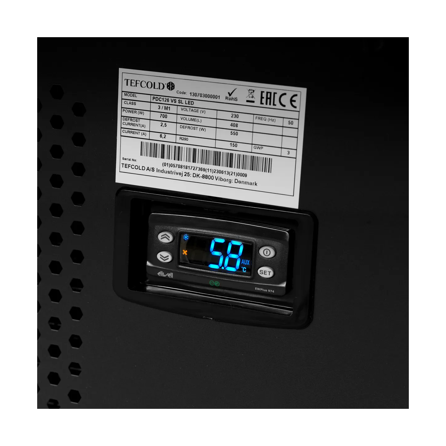 Îlot de refroidissement PDC90SL Acrylic Sides 4 Bumpers 52189 Noir TEFCOLD-mondialchr.com