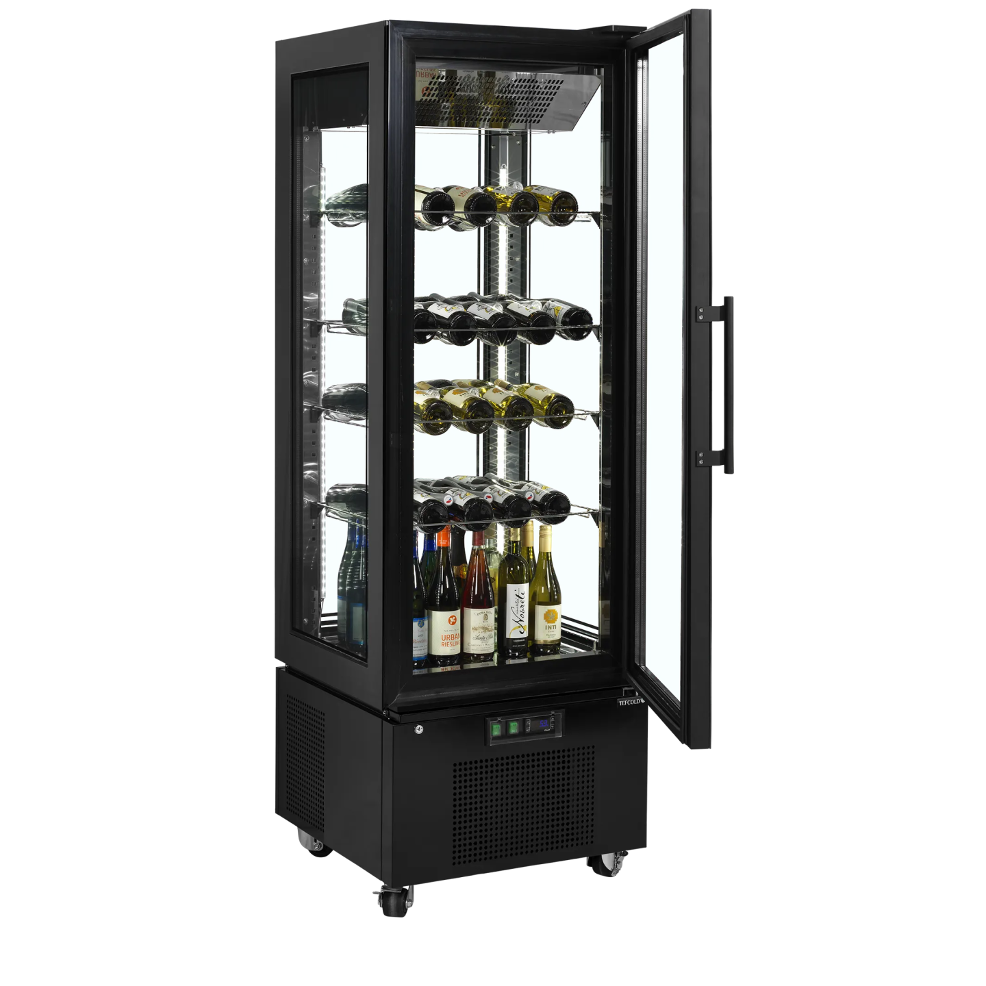 Vitrine réfrigérée UPD400-C Noir 31539 TEFCOLD-mondialchr.com