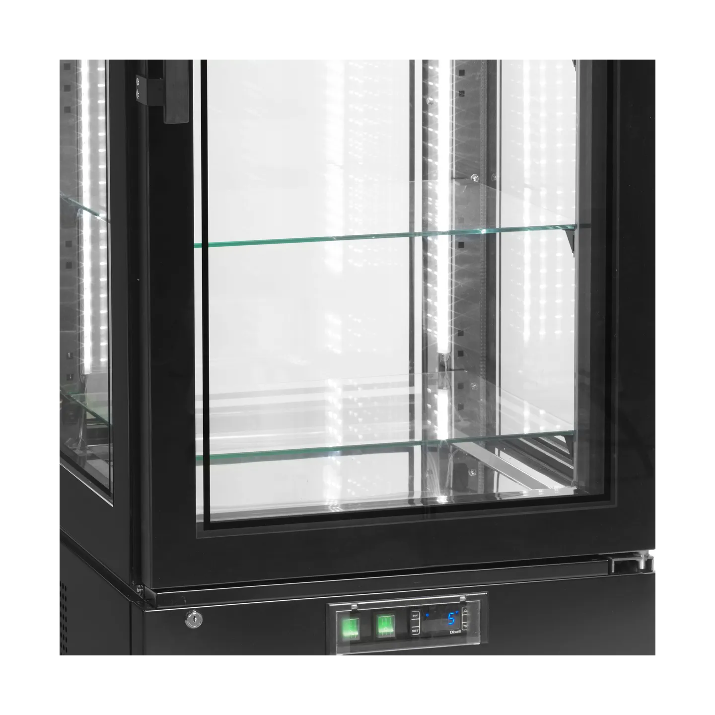Vitrine réfrigérée UPD400-C Noir 31539 TEFCOLD-mondialchr.com