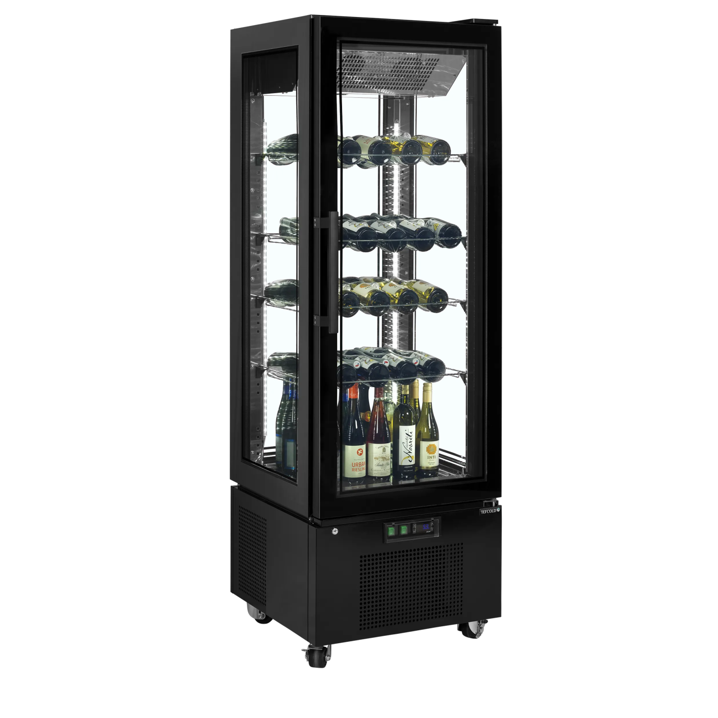 Vitrine réfrigérée UPD400-C Noir 31539 TEFCOLD-mondialchr.com