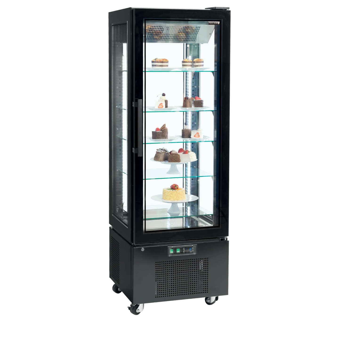 Vitrine réfrigérée UPD400-C Noir 31539 TEFCOLD-mondialchr.com