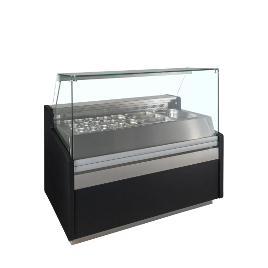 Vitrine réfrigérée SPID150 Noir 51977 TEFCOLD-mondialchr.com
