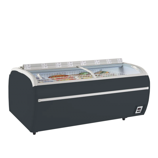 Congélateur de supermarché TWIN 220A-CF Gris17333 TEFCOLD-mondialchr.com