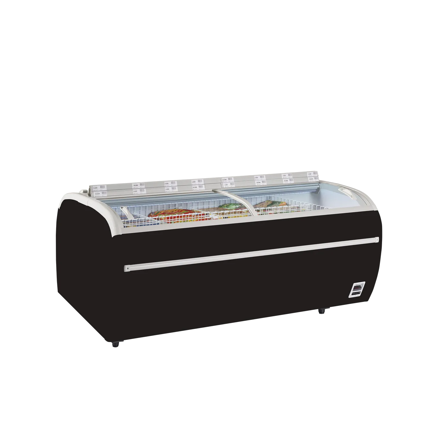 Congélateur de supermarché TWIN 220B-CF Noir 17334 TEFCOLD-mondialchr.com