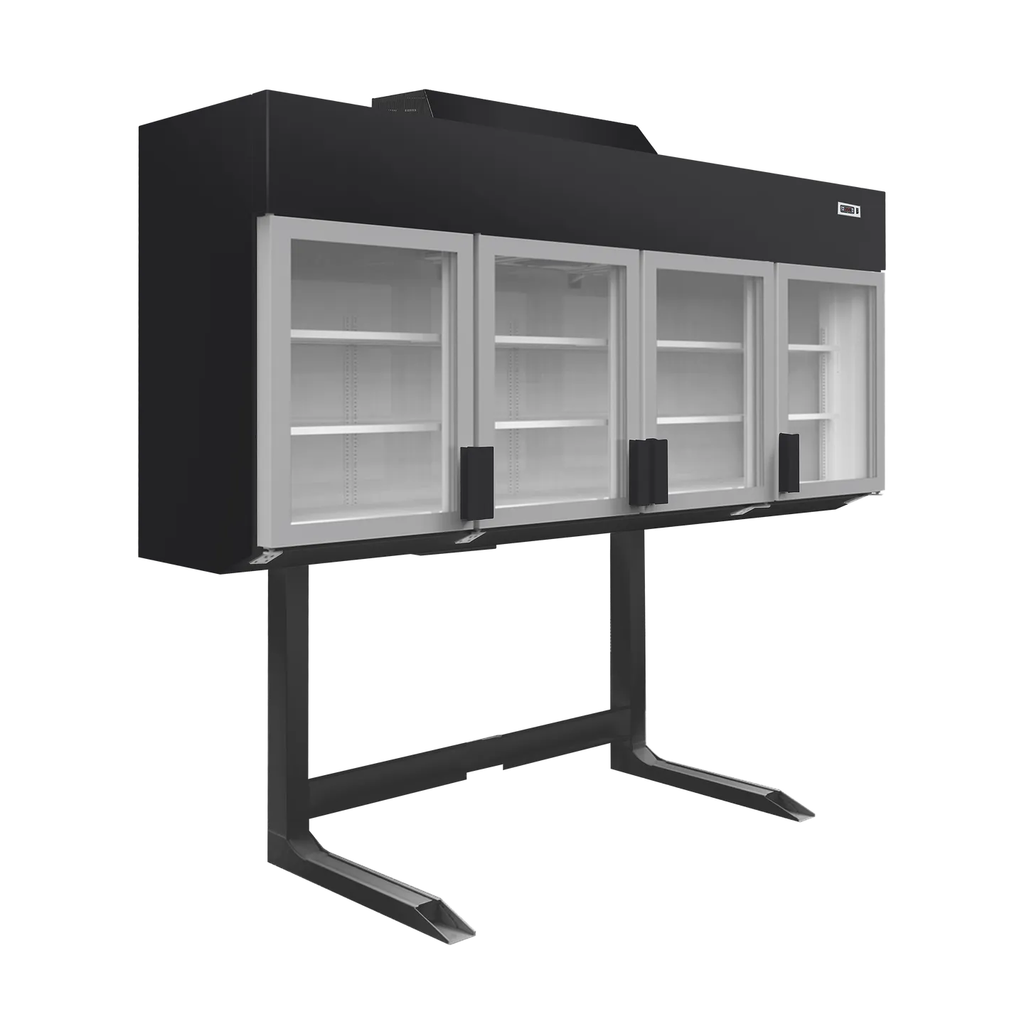 Congélateur armoire de supermarché MTF250B Noir 41043 TEFCOLD-mondialchr.com