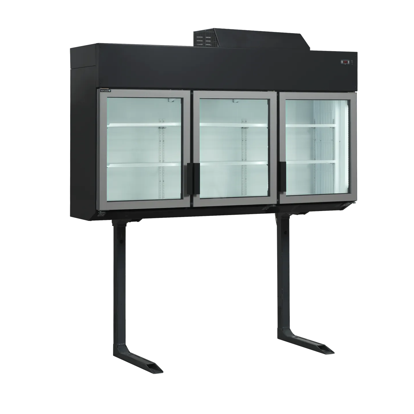 Congélateur armoire de supermarché MTF185B VS Noir 41046 TEFCOLD-mondialchr.com
