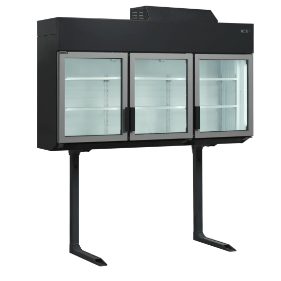 Congélateur armoire de supermarché MTF210B Noir 41047 TEFCOLD-mondialchr.com