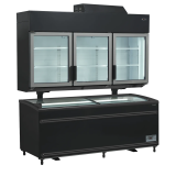 Congélateur armoire de supermarché MTF210B Noir 41047 TEFCOLD-mondialchr.com