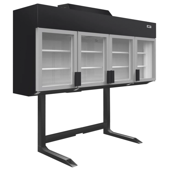 Congélateur armoire de supermarché MTF250B VS Noir 41044 TEFCOLD-mondialchr.com