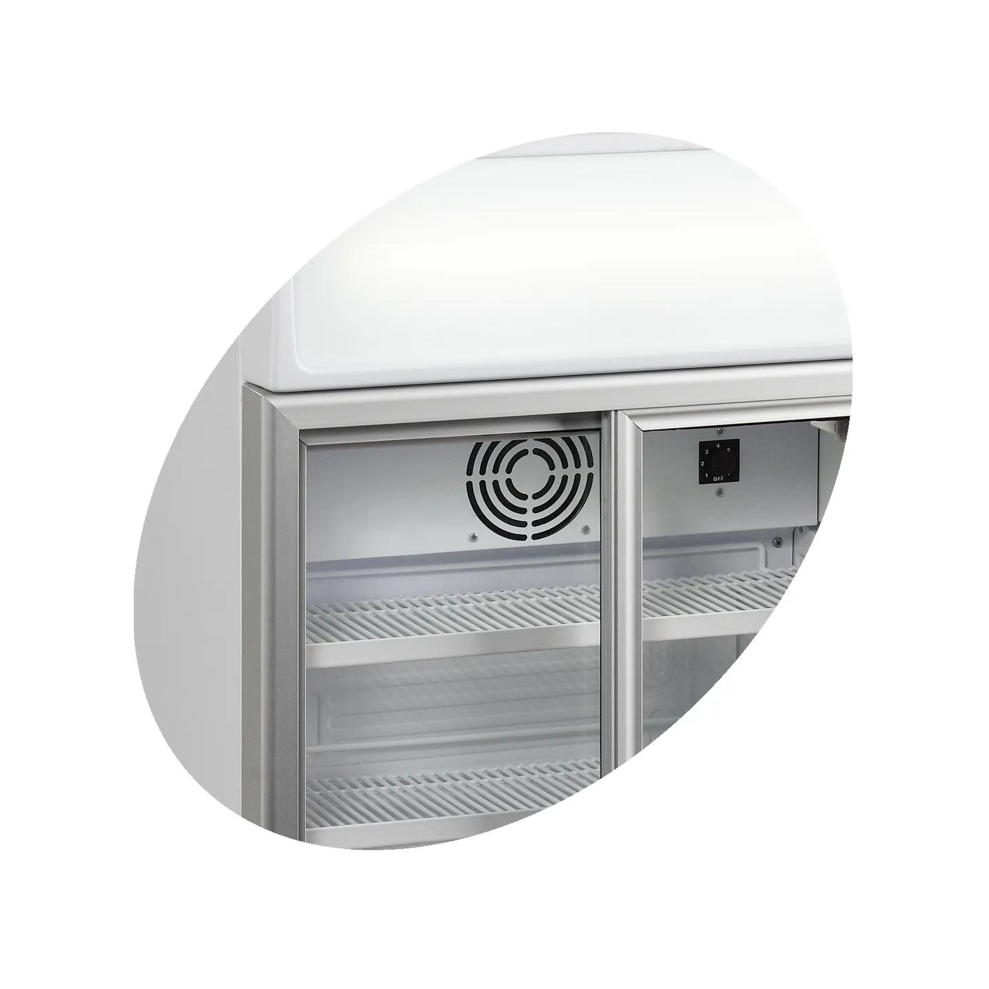 Réfrigérateur table top FSC100 Blanc 16077 TEFCOLD-mondialchr.com
