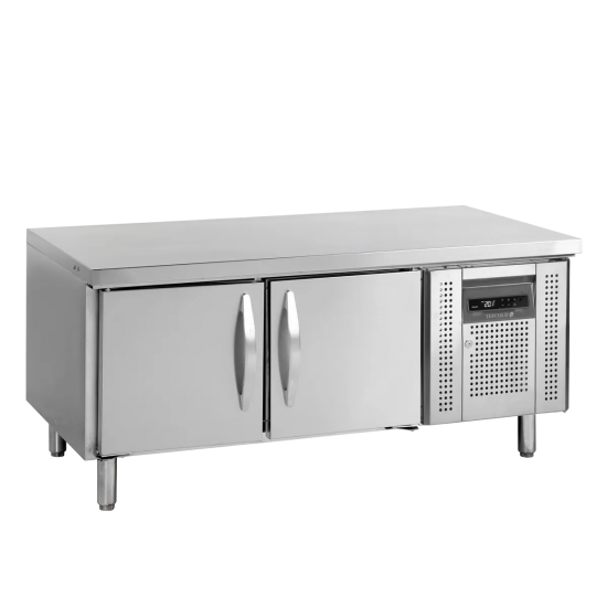 Soubassement réfrigéré UC5210 2 portes Inox 16533 TEFCOLD-mondialchr.com