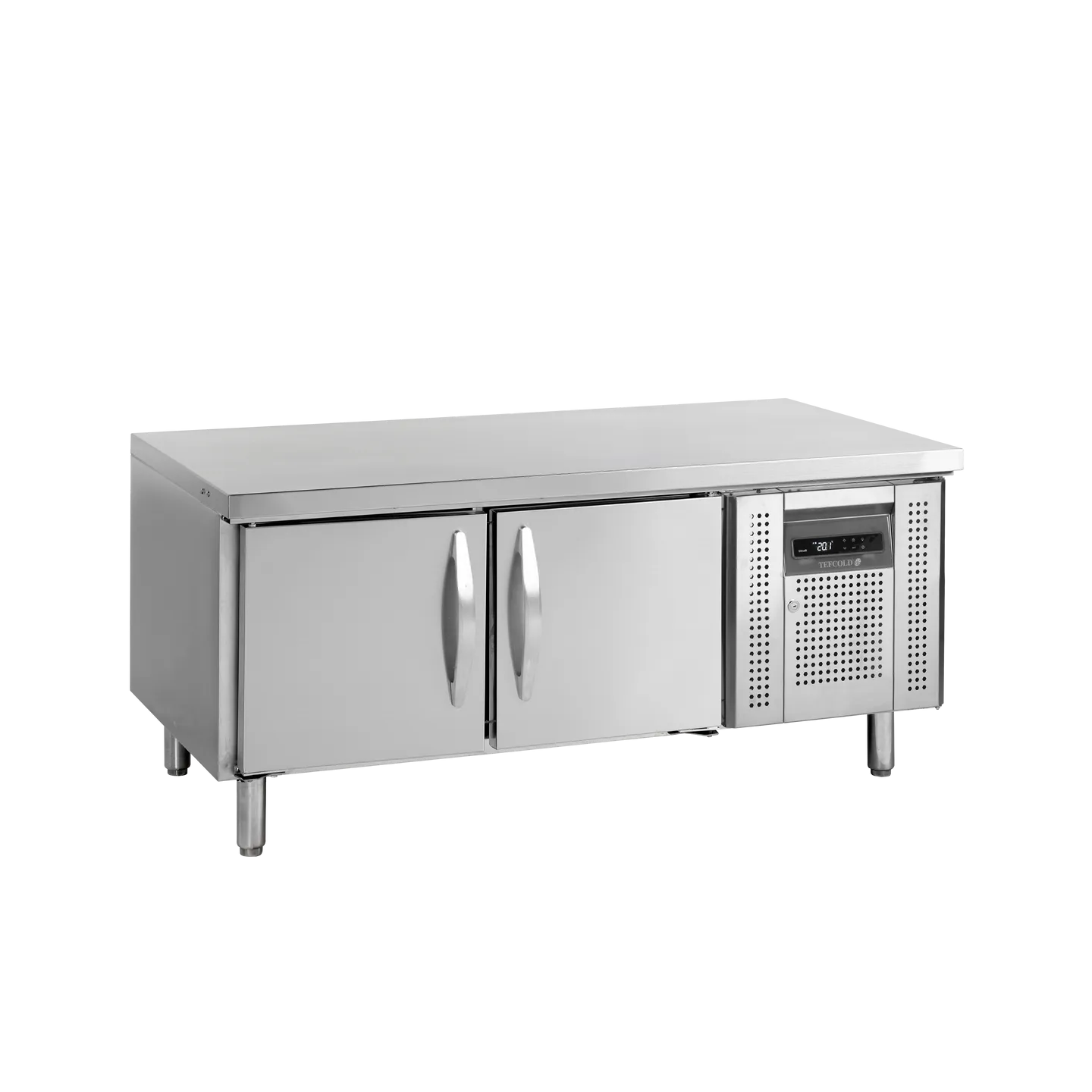 Soubassement réfrigéré UC5210 2 portes Inox 16533 TEFCOLD-mondialchr.com