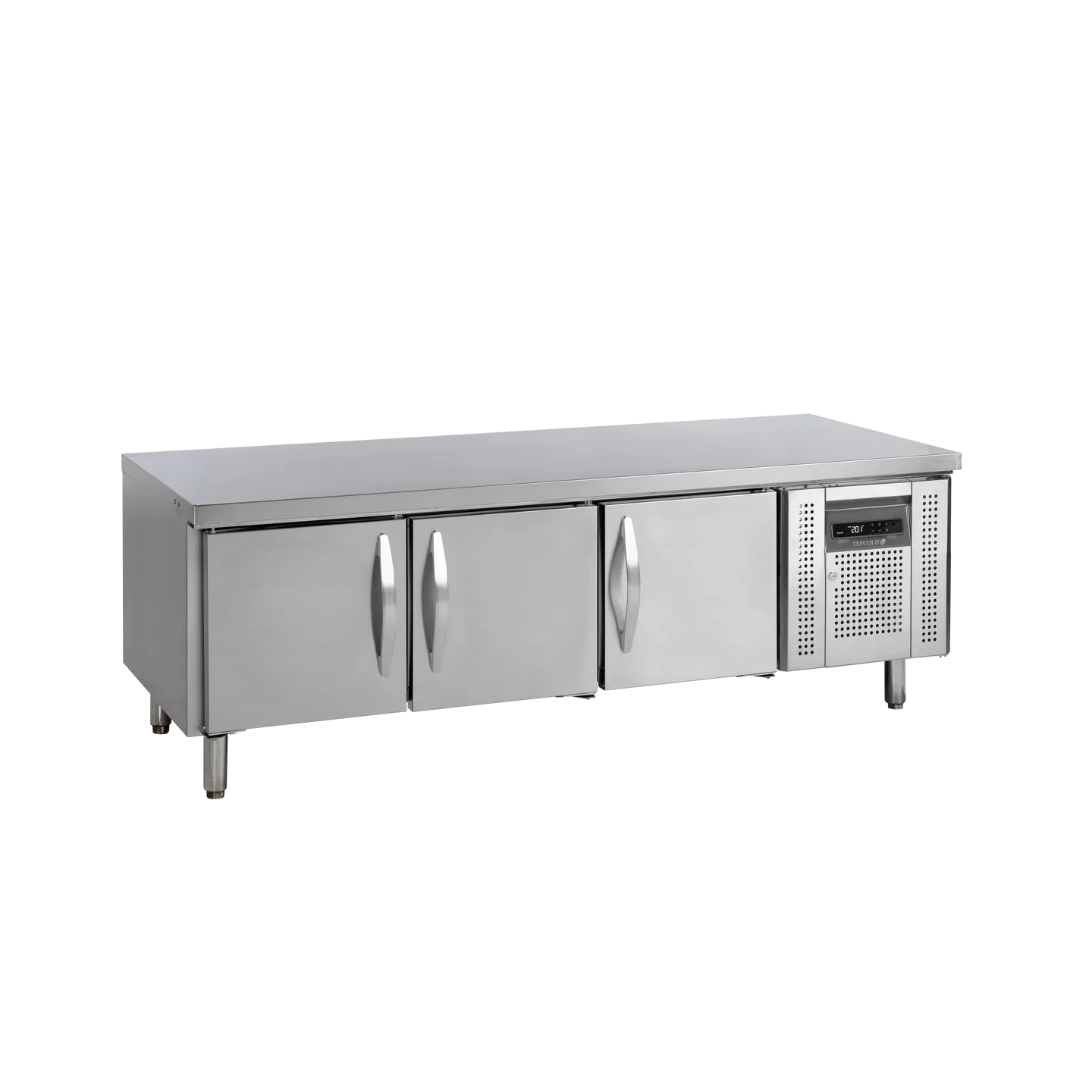 Soubassement réfrigéré UC5310 3 portes Inox 16536 TEFCOLD-mondialchr.com