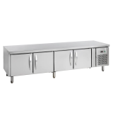 Soubassement réfrigéré UC5410 4 portes Inox 16539 TEFCOLD-mondialchr.com