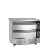 Soubassement réfrigéré UD2-2  Uni-Tiroir GN2/1 pces Inox16546 TEFCOLD-mondialchr.com