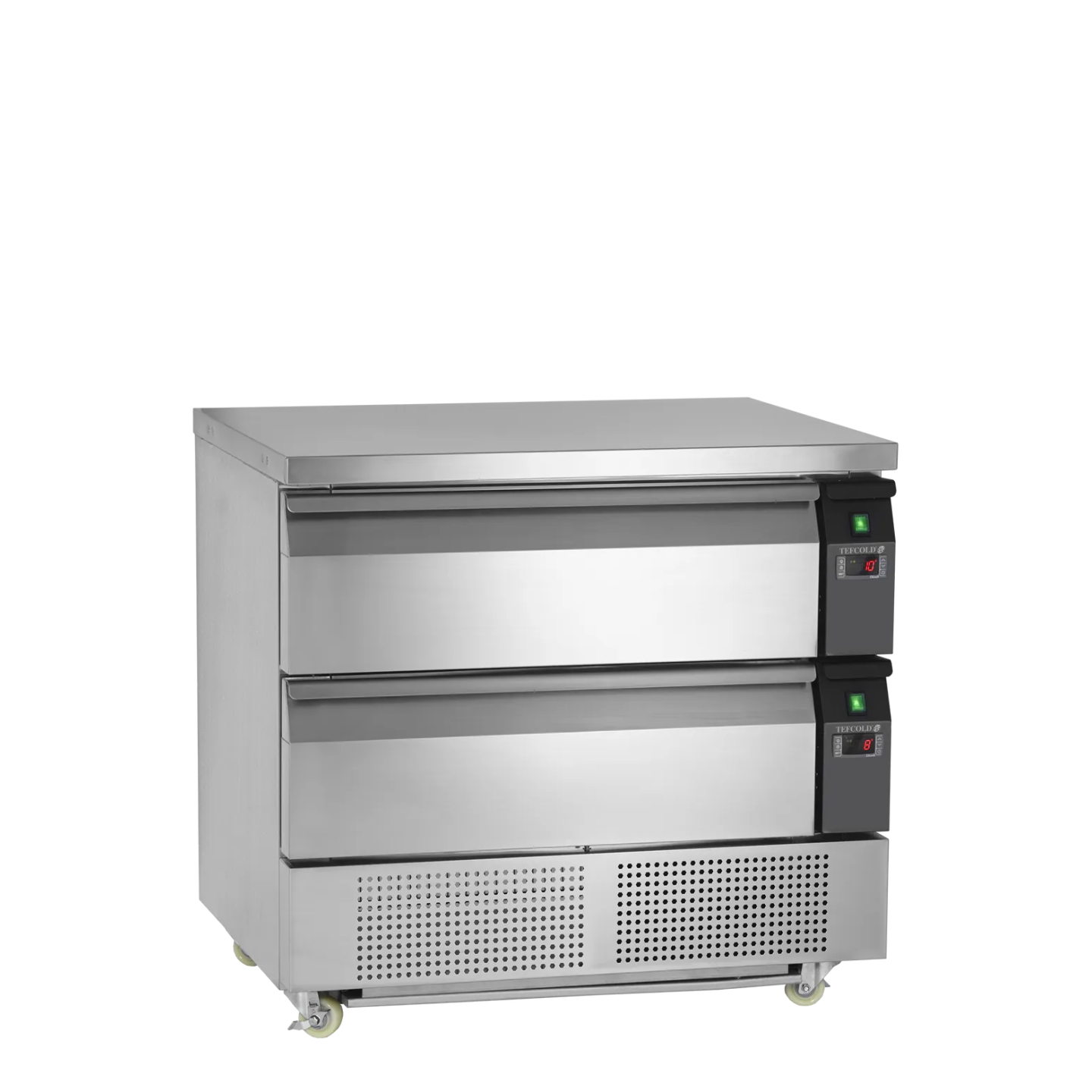 Soubassement réfrigéré UD2-2  Uni-Tiroir GN2/1 pces Inox16546 TEFCOLD-mondialchr.com