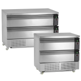 Soubassement réfrigéré UD2-2  Uni-Tiroir GN2/1 pces Inox16546 TEFCOLD-mondialchr.com