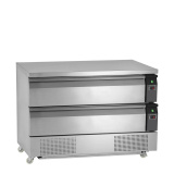 Soubassement réfrigéré UD2-3 Uni-Tiroir GN2/1 pces Inox 16548 TEFCOLD-mondialchr.com
