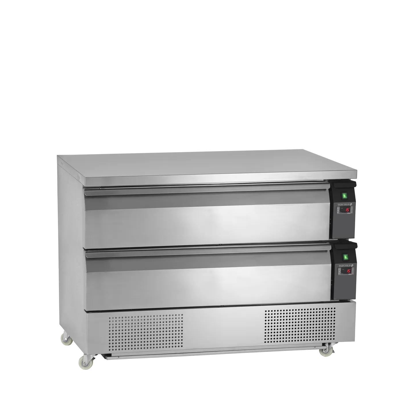 Soubassement réfrigéré UD2-3 Uni-Tiroir GN2/1 pces Inox 16548 TEFCOLD-mondialchr.com