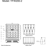 Cave à vin positive 2 zones TFW200-2F Noir 34127 TEFCOLD-mondialchr.com