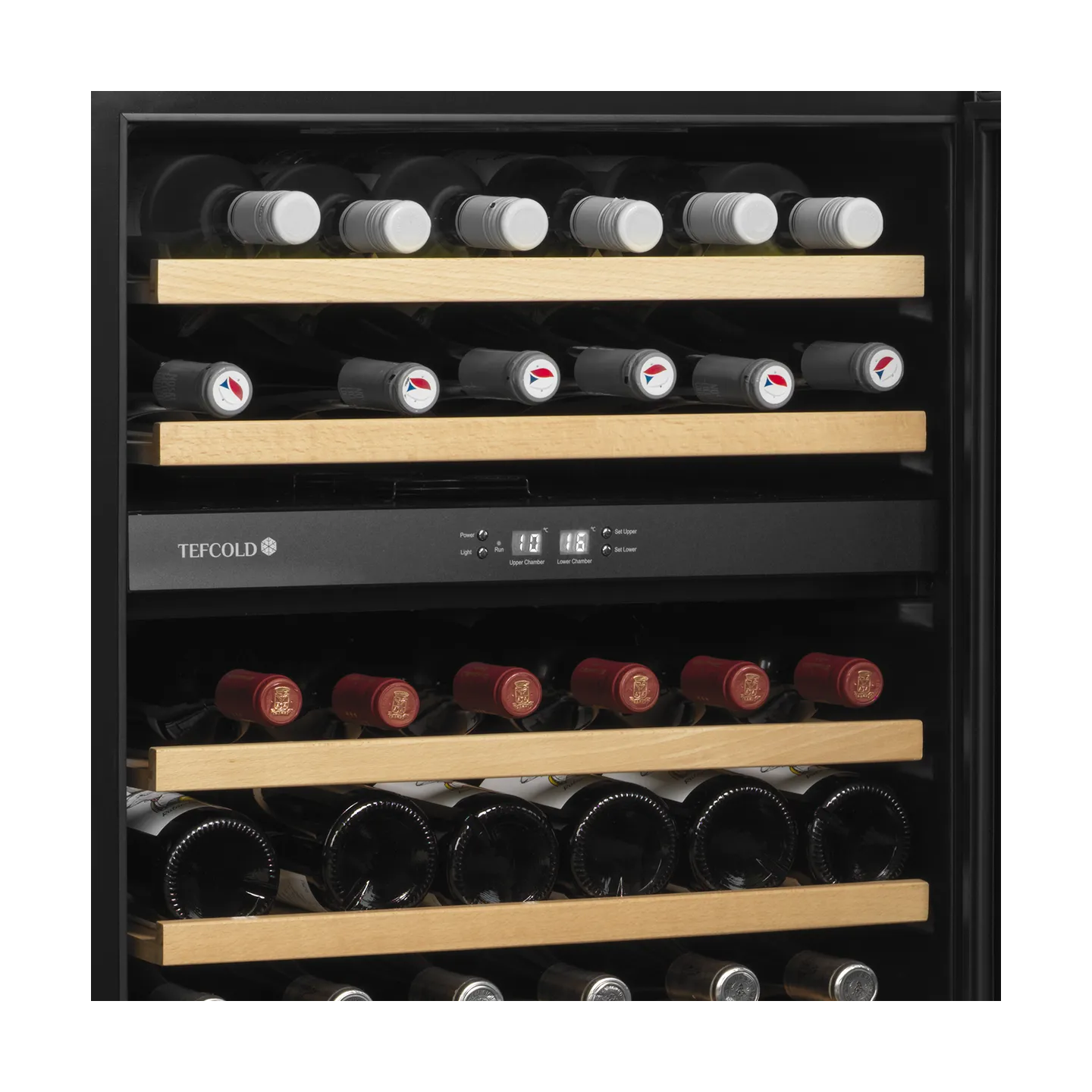 Cave à vin positive 2 zones TFW200-2S Noir 34129 TEFCOLD-mondialchr.com