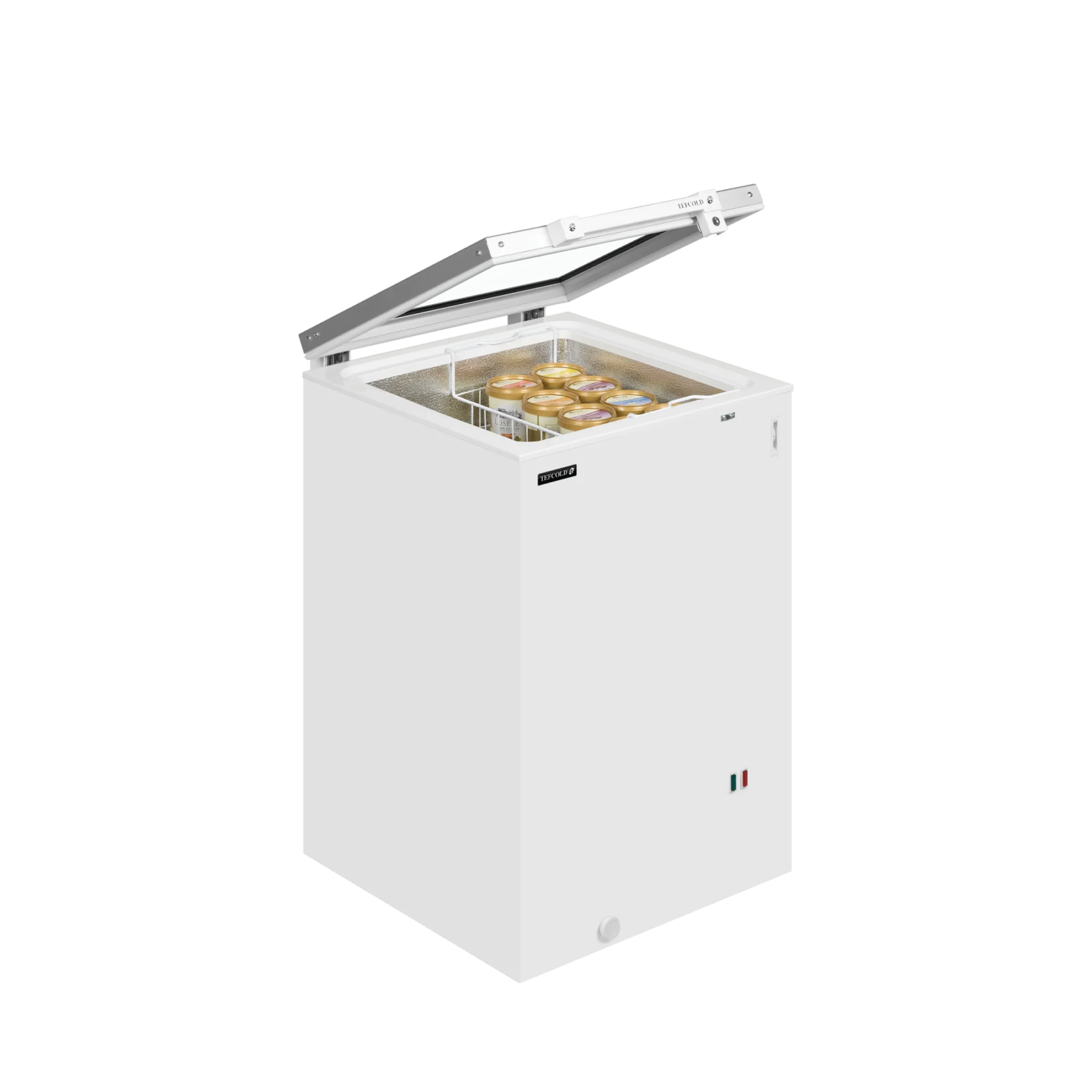 Congélateur vitré de crème glacée ST160 (115 / 105) 16281 TEFCOLD-mondialchr.com