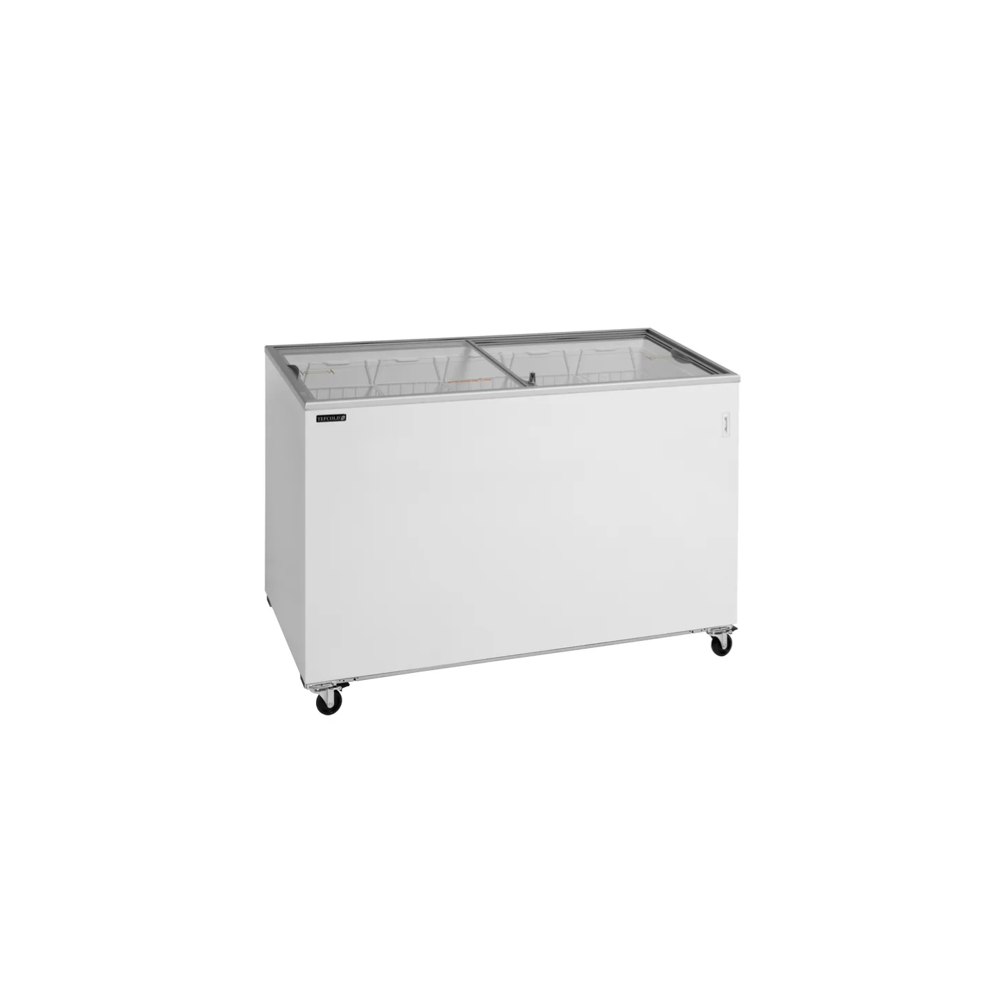 Congélateur vitré de crème glacée IC400SC ( 401 / 350) blanc 32014 TEFCOLD-mondialchr.com