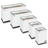 Congélateur vitré de crème glacée IC551SC (555 / 486) blanc  48827 TEFCOLD-mondialchr.com