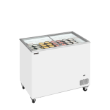 Congélateur vitré de crème glacée IC301SC (296 / 255) blanc 49739 TEFCOLD-mondialchr.com