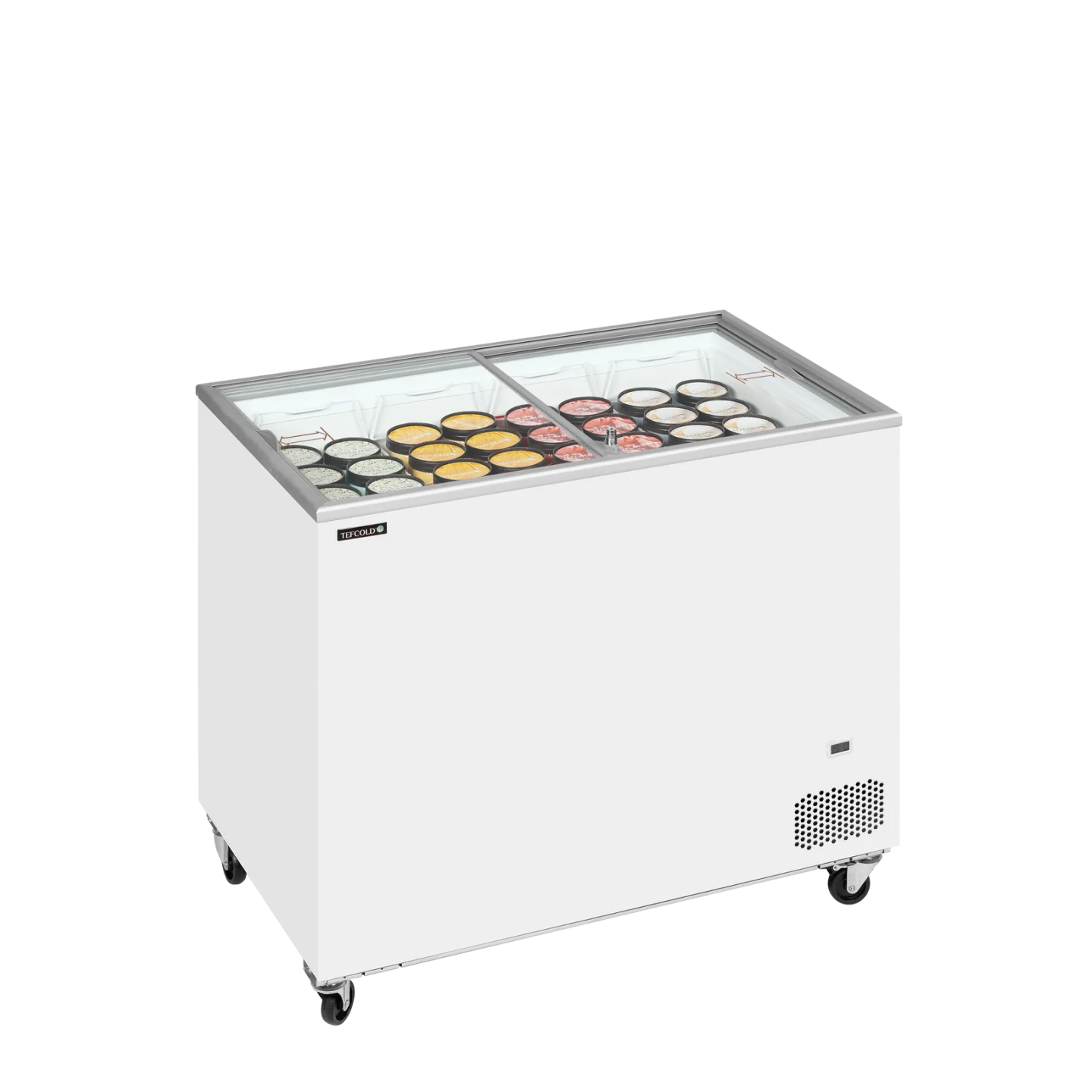 Congélateur vitré de crème glacée IC301SC (296 / 255) blanc 49739 TEFCOLD-mondialchr.com
