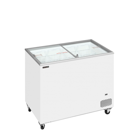Congélateur vitré de crème glacée IC301SC (296 / 255) blanc 49739 TEFCOLD-mondialchr.com