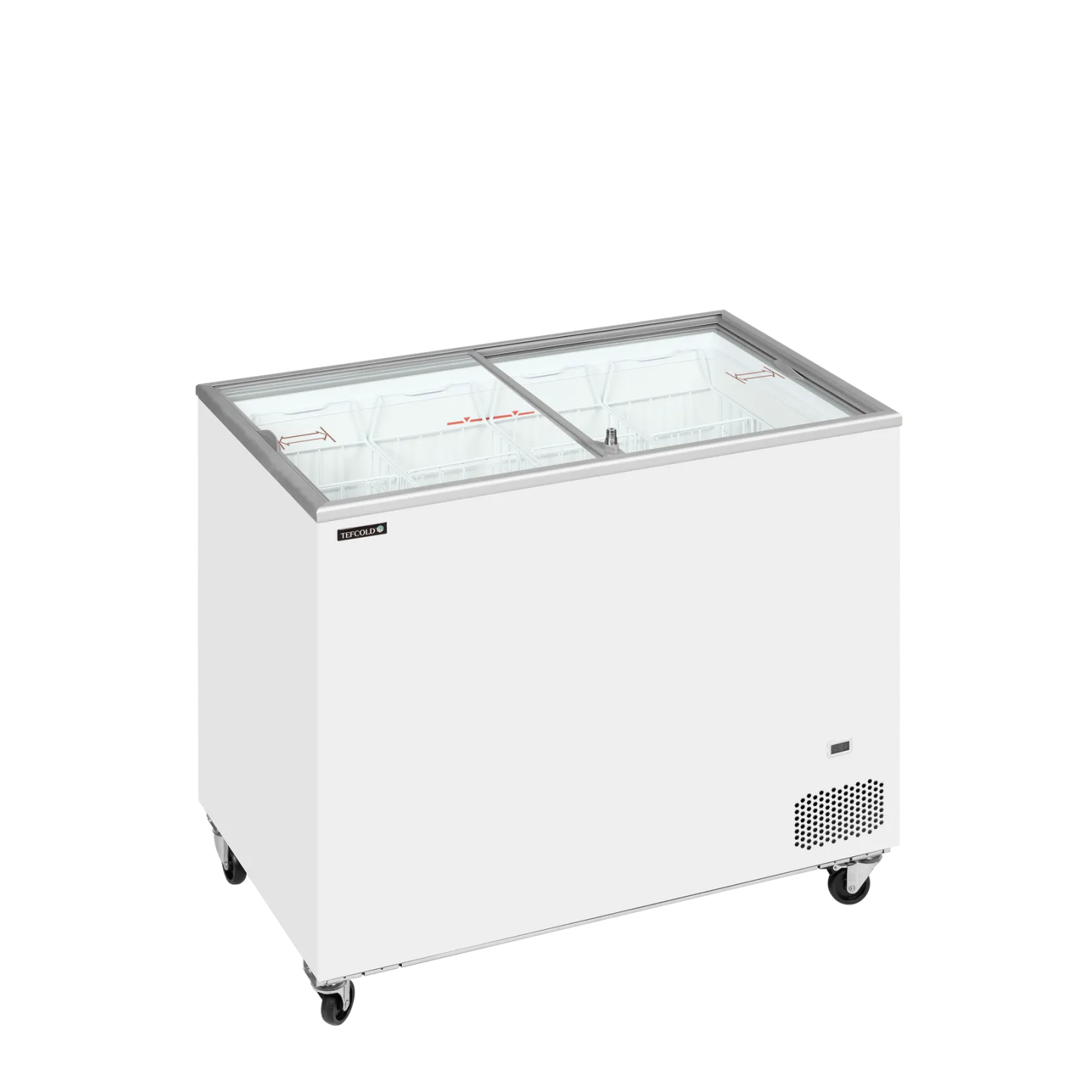 Congélateur vitré de crème glacée IC301SC (296 / 255) blanc 49739 TEFCOLD-mondialchr.com