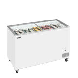 Congélateur vitré de crème glacée IC401SC ( 401 / 350)blanc 49761 TEFCOLD-mondialchr.com