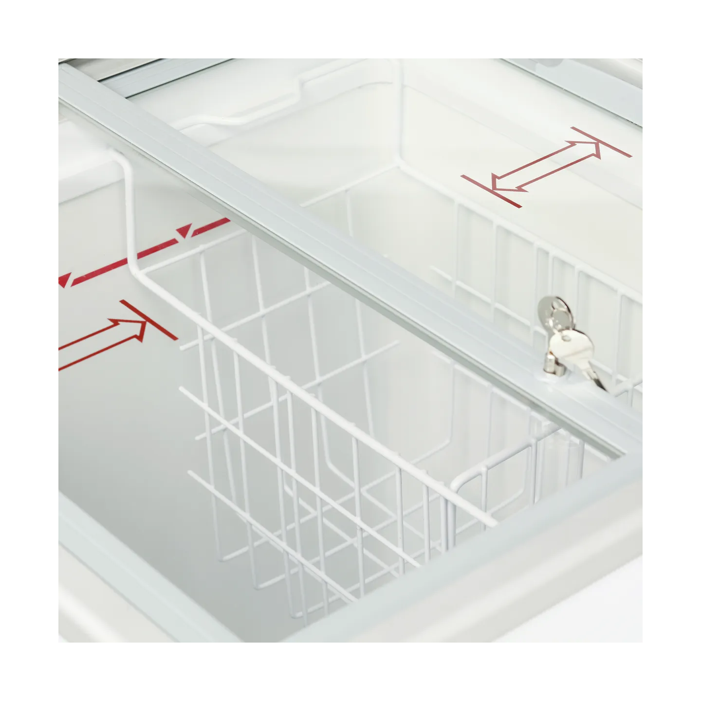 Congélateur vitré de crème glacée IC101SC (108 / 91) blanc 51131 TEFCOLD-mondialchr.com