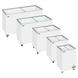 Congélateur vitré de crème glacée IC201SC (191 / 165) blanc 48829 TEFCOLD-mondialchr.com