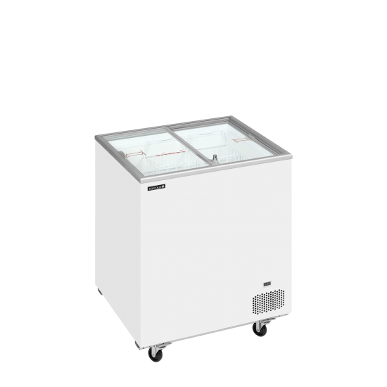 Congélateur vitré de crème glacée IC201SC (191 / 165) blanc 48829 TEFCOLD-mondialchr.com