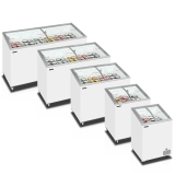 Congélateur vitré de crème glacée IC201SCEB (176 / 157) blanc 48837 TEFCOLD-mondialchr.com