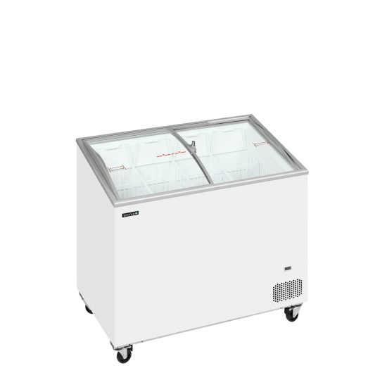 Congélateur vitré de crème glacée IC301SCEB (264 / 230) blanc 48839 TEFCOLD-mondialchr.com