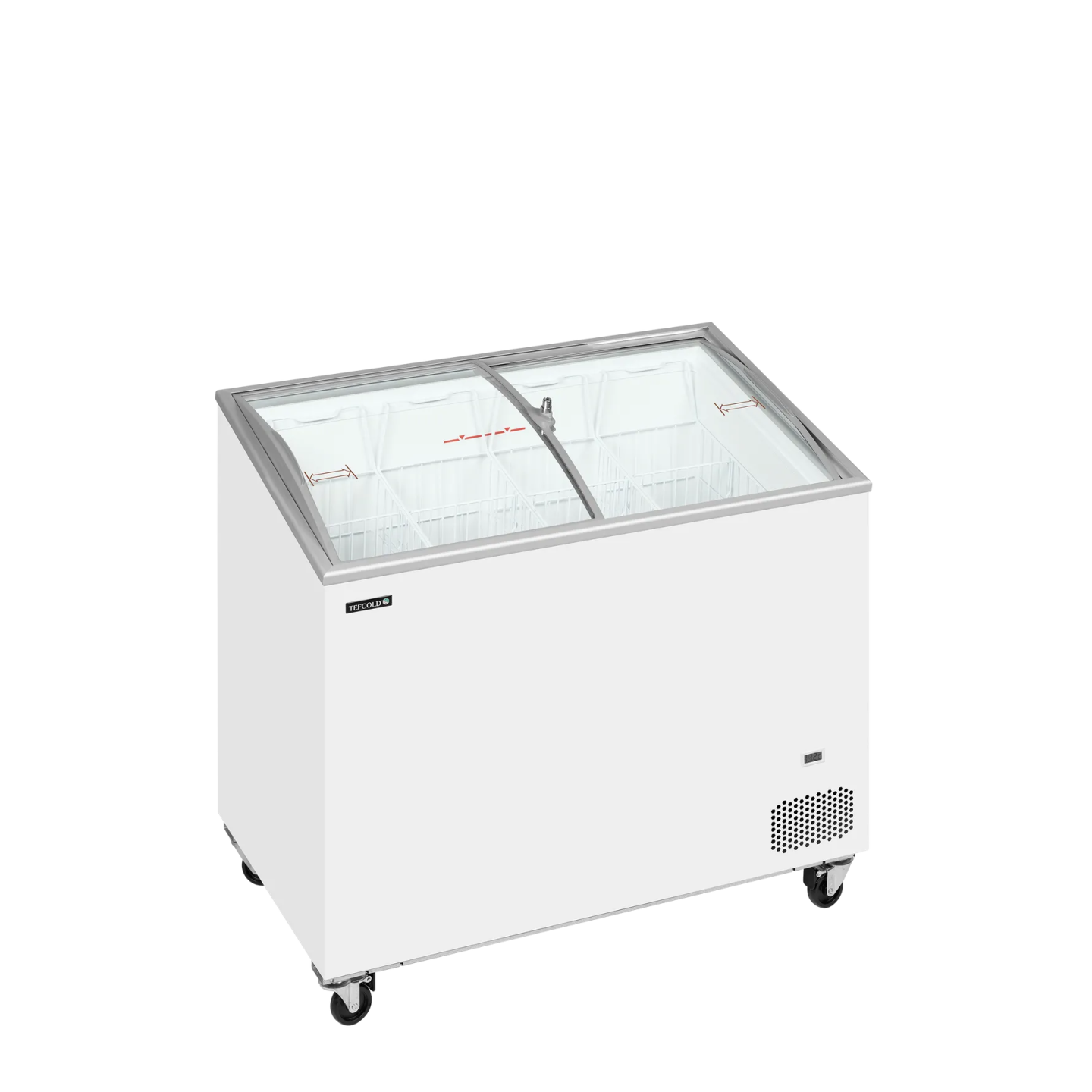 Congélateur vitré de crème glacée IC301SCEB (264 / 230) blanc 48839 TEFCOLD-mondialchr.com