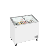 Congélateur vitré de crème glacée IC301SCEB (264 / 230) blanc 48839 TEFCOLD-mondialchr.com