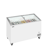 Congélateur vitré de crème glacée IC401SCEB (352 / 325) blanc 48841 TEFCOLD-mondialchr.com