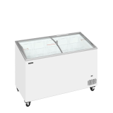 Congélateur vitré de crème glacée IC401SCEB (352 / 325) blanc 48841 TEFCOLD-mondialchr.com
