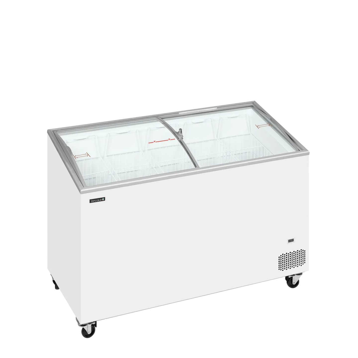 Congélateur vitré de crème glacée IC401SCEB (352 / 325) blanc 48841 TEFCOLD-mondialchr.com