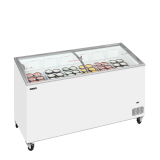 Congélateur vitré de crème glacée IC501SCEB (427 / 398) blanc 48843 TEFCOLD-mondialchr.com