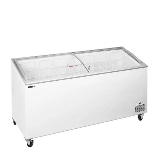 Congélateur vitré de crème glacée IC551SCEB (540 / 481) blanc 48845 TEFCOLD-mondialchr.com