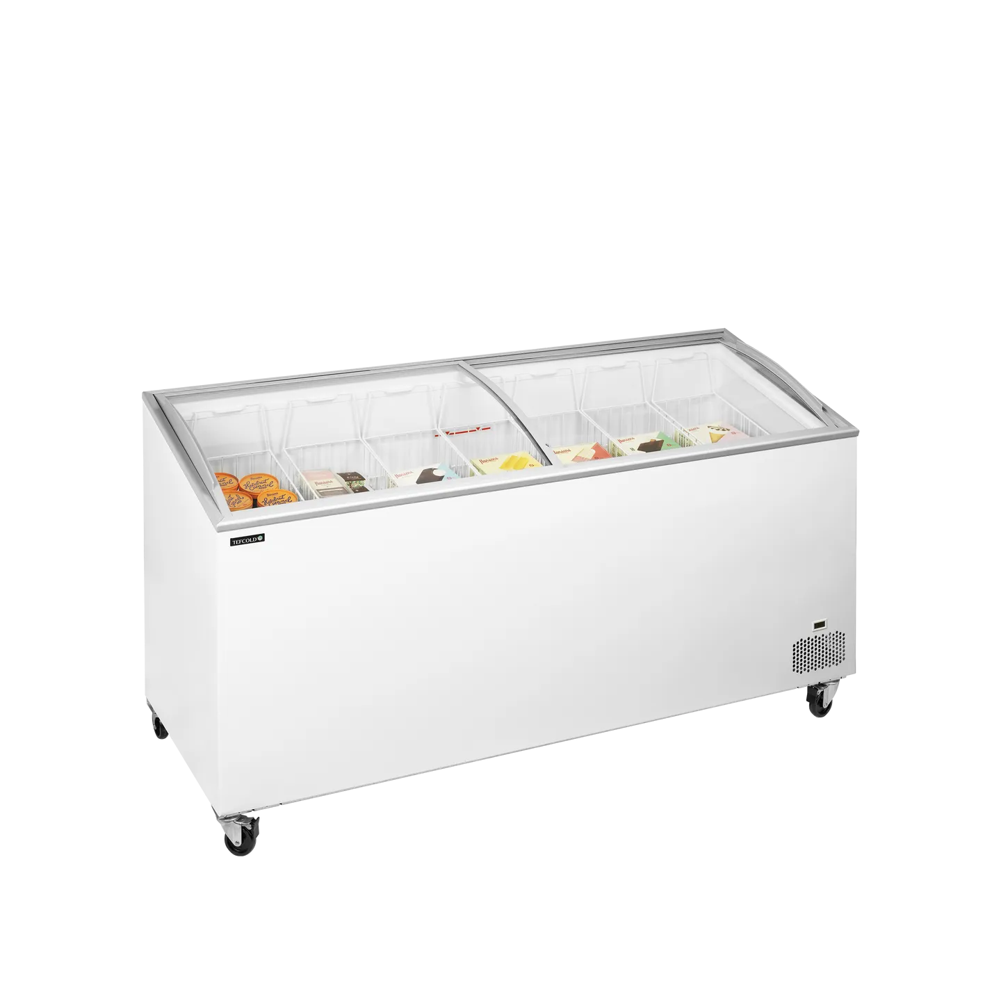 Congélateur vitré de crème glacée IC551SCEB (540 / 481) blanc 48845 TEFCOLD-mondialchr.com