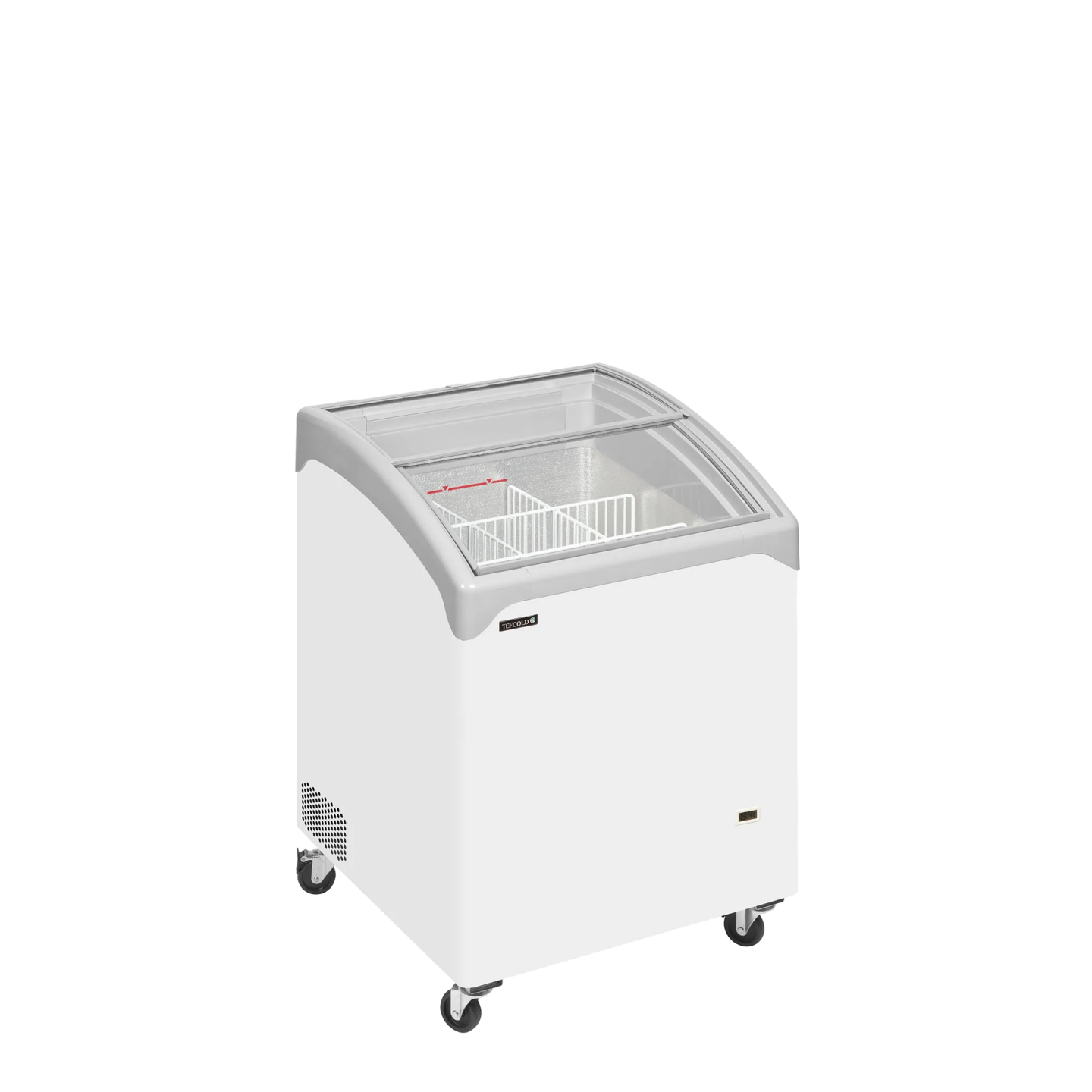 Congélateur vitré de crème glacée INIC101SCEB (130 / 115) blanc 48847 TEFCOLD-mondialchr.com