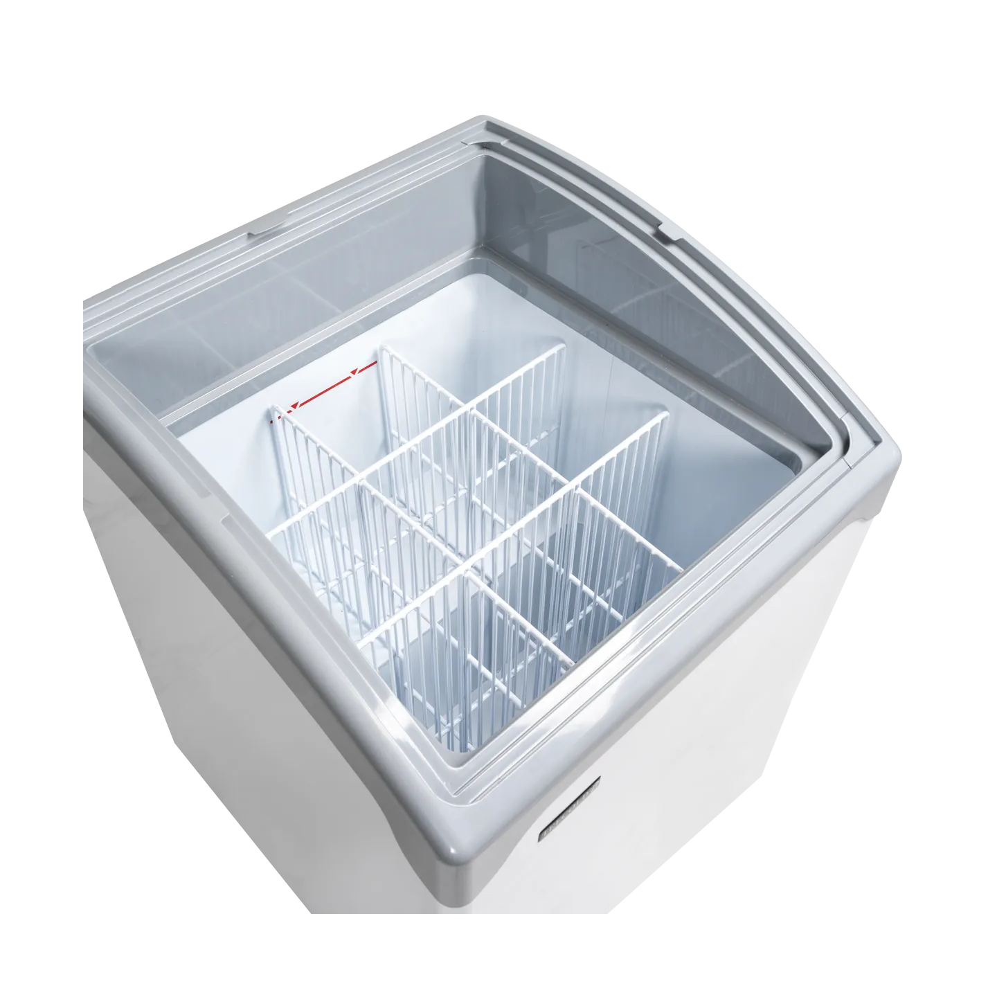 Congélateur vitré de crème glacée INIC101SCEB (130 / 115) blanc 48847 TEFCOLD-mondialchr.com