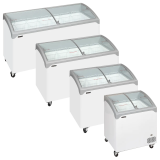 Congélateur vitré de crème glacée NIC201SCEB (185 / 138) blanc 48858 TEFCOLD-mondialchr.com