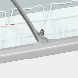Congélateur vitré de crème glacée NIC501SCEB (475 / 367) blanc 48864 TEFCOLD-mondialchr.com